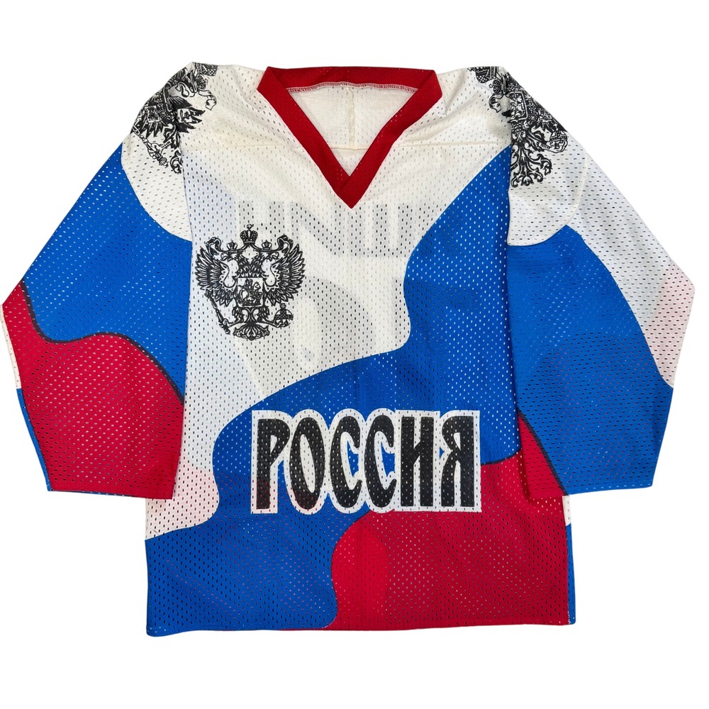 Russia Hockey Jersey Alexei Yashin 19 Mesh National Team Россия Mens L